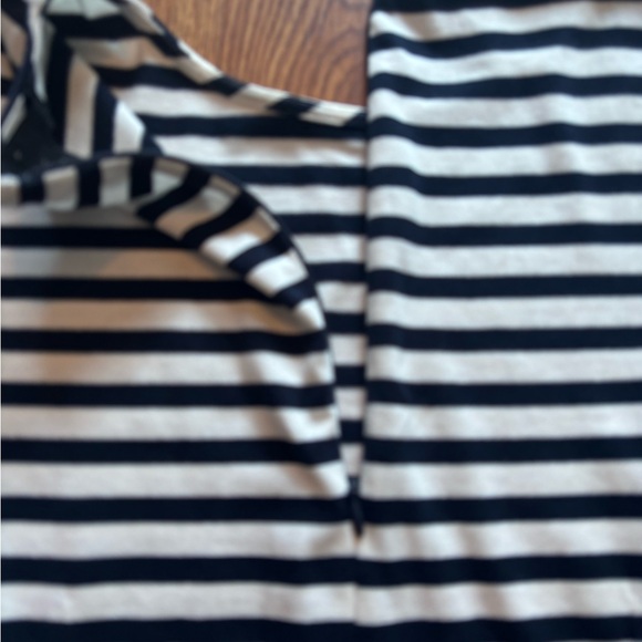 J Crew Classic Maxi blue and cream dress - Picture 13 of 14